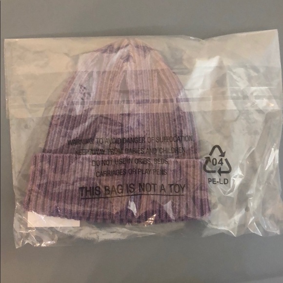 Supreme Bleached Rib Beanie Purple - Picture 4 of 4